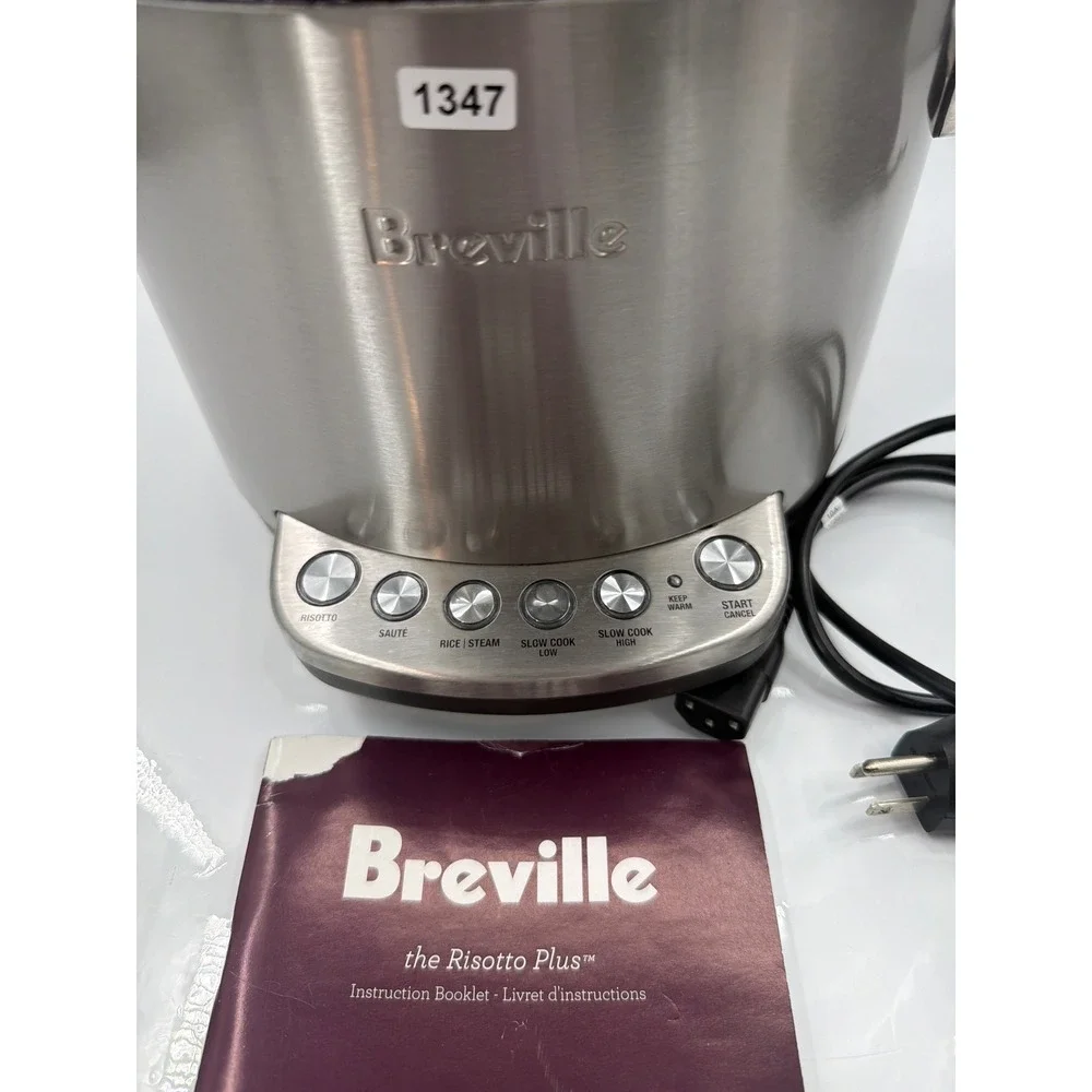 Breville BRC600XL The Risotto Plus Rice Cooker Steamer Slow Cooker Silver